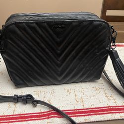 Aldo Black  Chevron Crossbody Bag