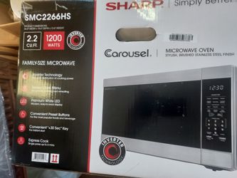 MICROWAVE NEW SHARP 2.2 CF 1200 WATT