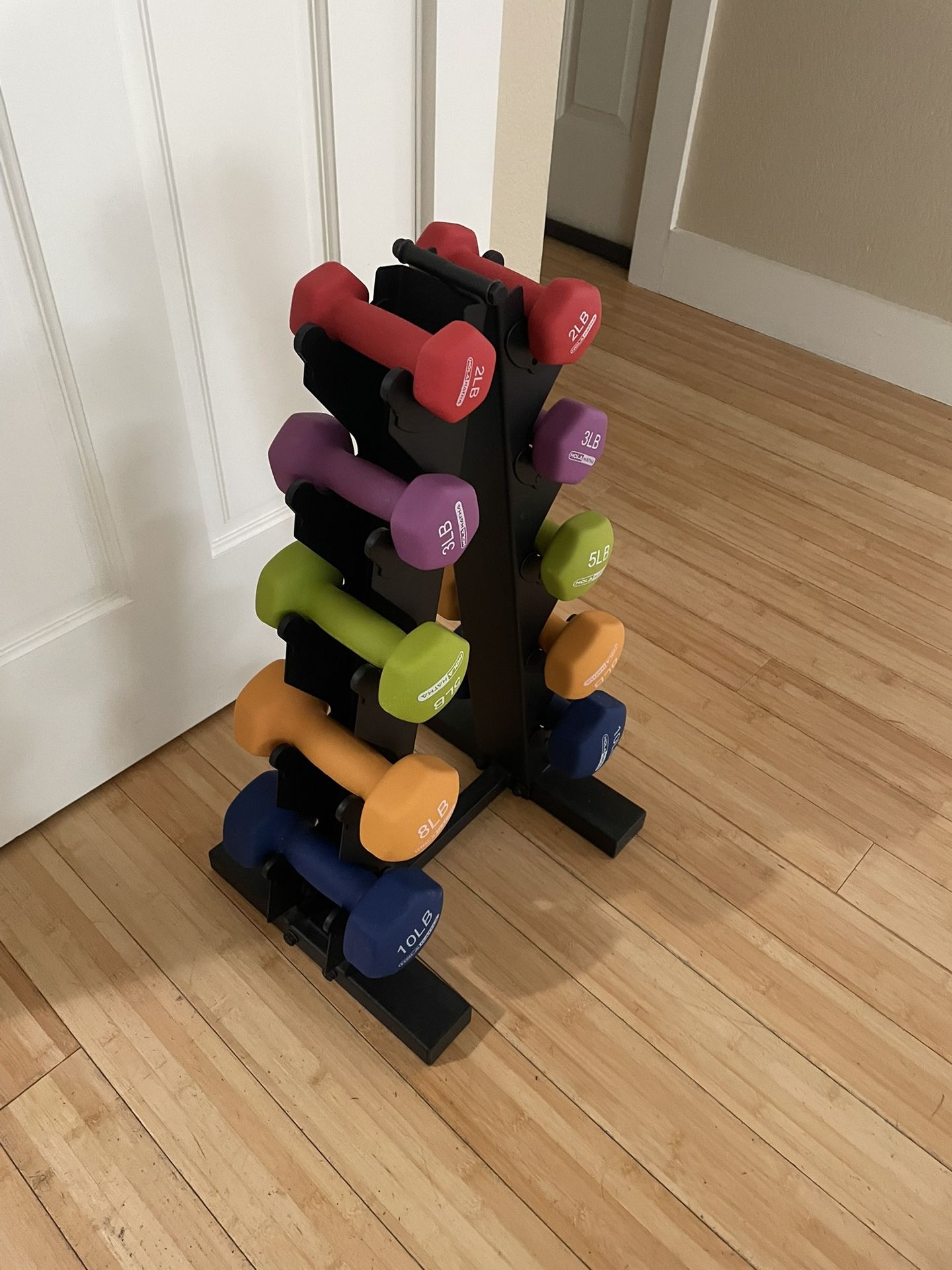 Weight Set with Rack