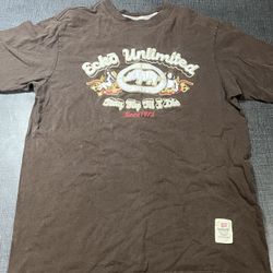 Vintage Ecko Unltd T-Shirt Short Sleeve Ecko Unltd Textured Rhino Logo Y2k