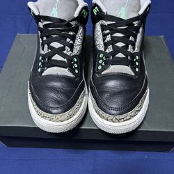 Jordan 3 Retro Green Glow 2024  Size 8.5