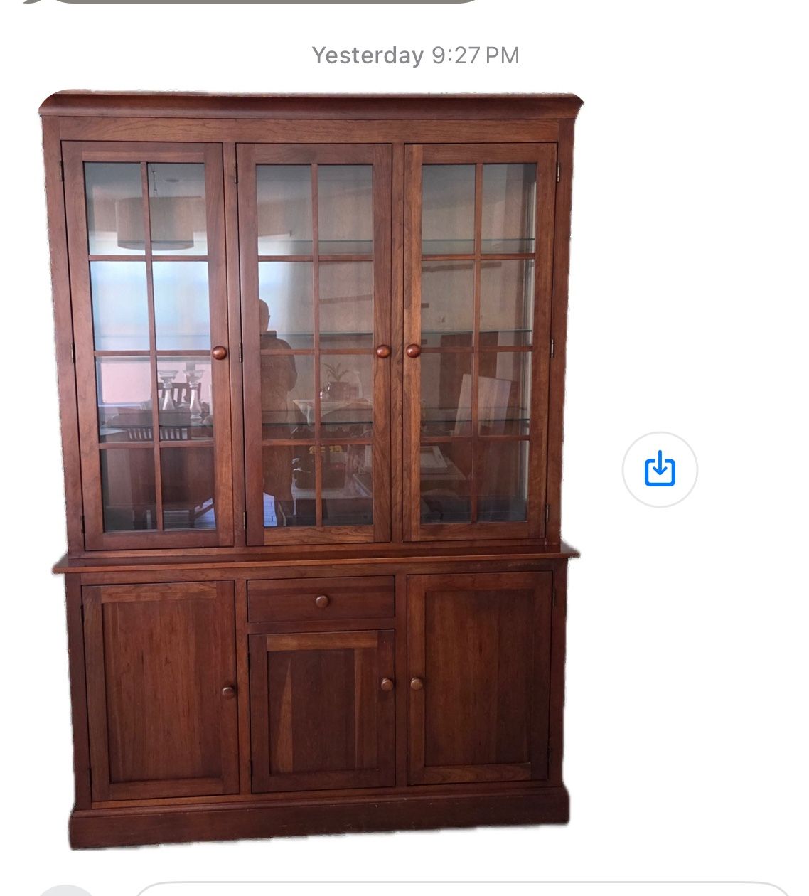 Wooden China Storage Cabinet
