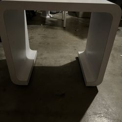 White Side Table 