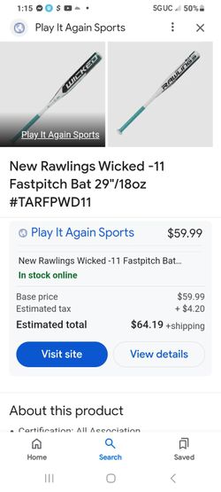 Rawlings Wicked II Fast Pitch Soft Ball Bat 