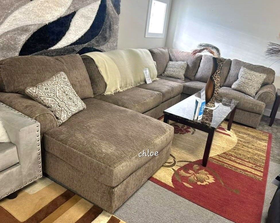 
■ASK DISCOUNT COUPON💫  sofa Couch Loveseat Living room set sleeper recliner daybed futon /hylak Chocolate Brown Raf Or Laf Sectional 