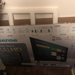 Brand New Hisense 43” Roku Tv