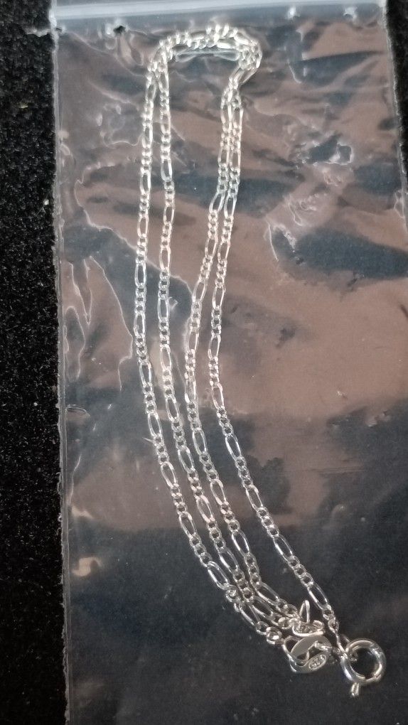 18in Sterling Silver Mini Cuban Link