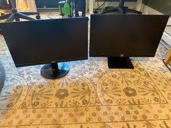 21.5” HP and Acer computer monitors