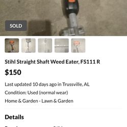 He Sales Weedeaters and Lawnmower In Trussville. He’s A Scammer.