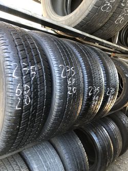 275/60/20 used tires 275-60-20 llantas usadas