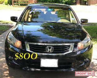 🟢💲8OO I'm selling urgent! 2OO9 Honda Accord Runs and drives great. Clean title in hand! Mechanically perfect! very strong V6🟢.....