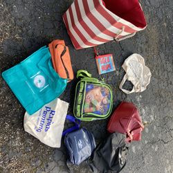 Assorted tote bag collection 