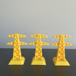 Ultraman Clash Thrash City Towers 3 Count Yellow 5052 Bandai 1991