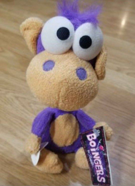 Collectible Boingers Bestever 9" Purple Monkey Plush Bobblehead Boing Retro