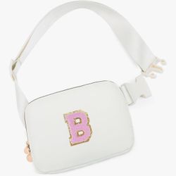 Crossbody Bag Fanny Pack Belt Bag Cute Trendy Stuff - Cream,B