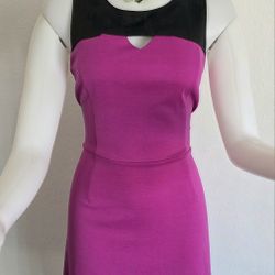Black and Purple Mini Dress
