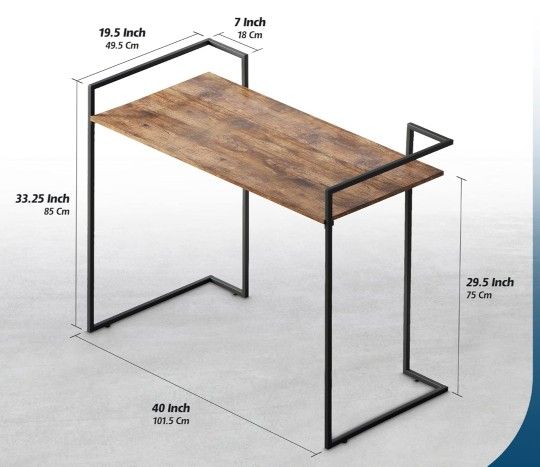 Small Computer Desk for Home Office, Bedroom & College | Perfect for Small Spaces, Measures 40 Inch.

