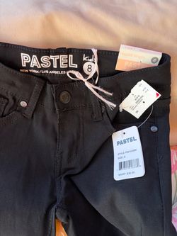 Pastel Kids Black Jeans Size 8