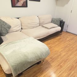 Sectional Couch – Comfy, Large, and a Bit Battle-Scarred