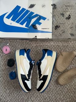 (VNDS/Worn2x) ‼️ Nike Jordan 1 Og Travis Scott Low “Fragment” Size 10.5❤️‍🔥