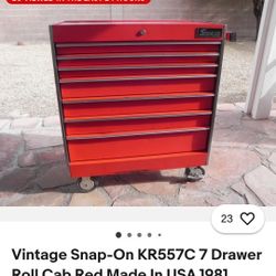 Vintage Snap On Tool Chest 7 Drawers 