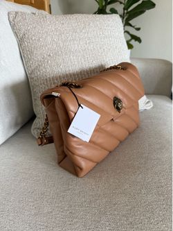 NWT Kurt Geiger London Kensington Quilted Shoulder Bag – Tan