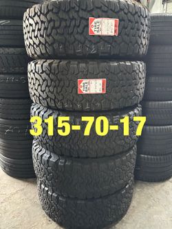 4 used tires LT315/70/17 BFG AT