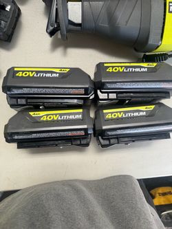 Ryobi 40V 4AH Batteries