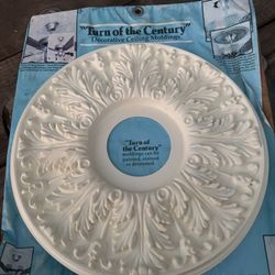 New Turn of the Century Ceiling Medallion Canopy Cover Paint Stain Decorate 
