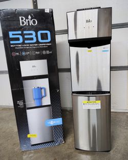 Brio 530 Stainless Steel Energy Saver 5 gal Bottom Loading Water Cooler