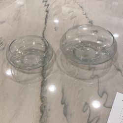 Clear Glass Vases And Bowls For Flowers Fruit Centerpieces