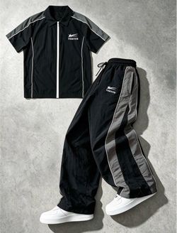 Tokvue Black Track Suit Set