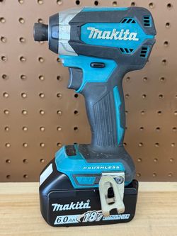 Makita XDT13 18V LXT Brushless 1/4" Impact Driver w/ 6Ah Battery