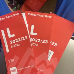 30 Bus Passes 3 10 Pass Books Originally $28 Ea =$84 Selling Half Price $42