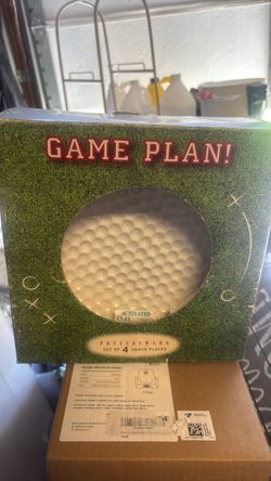 Pottery Barn 8 inch sports plates