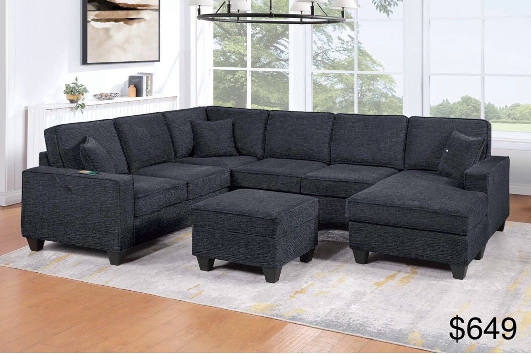 Sectional Sofa With Ottoman