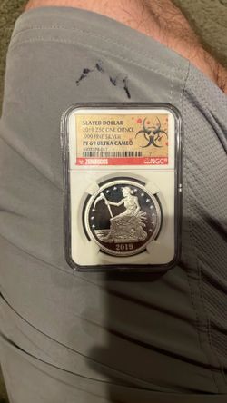 Zombuck silver rare proof 69