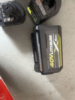 Ryobi 40v Battery And Charger