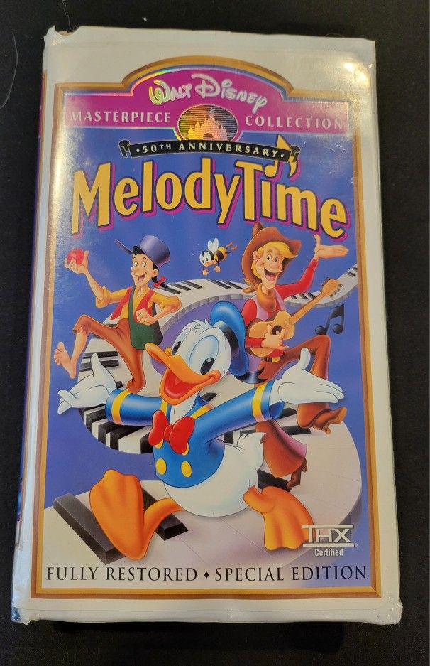🎶✨ Disney’s Melody Time – 50th Anniversary VHS (1998) ✨🎶