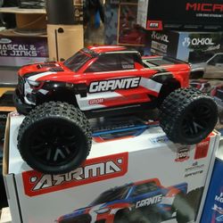 Arrma Granite Grom 4x4 Brushed Electric RC Monster Truck The New In A Box Including Remote Battery And A Charger