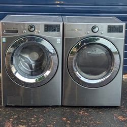 LG FRONT LOADER WASHER AND ELECTRIC DRYER. WORKS PERFECT. 30 DAYS WARRANTY.