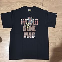 bape tee world gone made X burberry