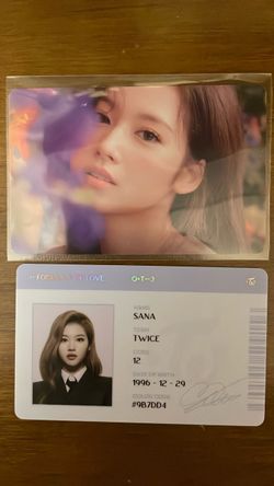 TWICE Sana Photocards