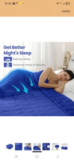 Blue Fifteen Lb Blanket
