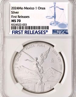 2024 México 1 Onza Libertad  NGC MS 70 First Releas