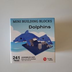 Mini Building Bricks Dolphins 241 piece set. Sealed