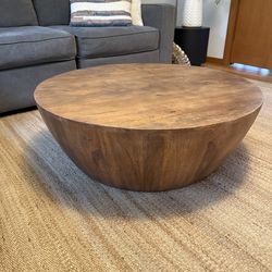 Drum coffee table