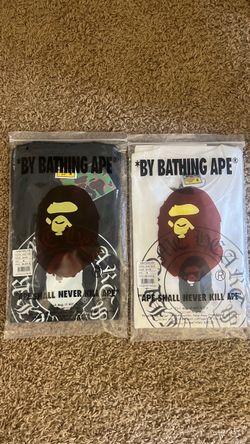 size m bape x chrome shirts