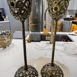Gold Candle Holders 