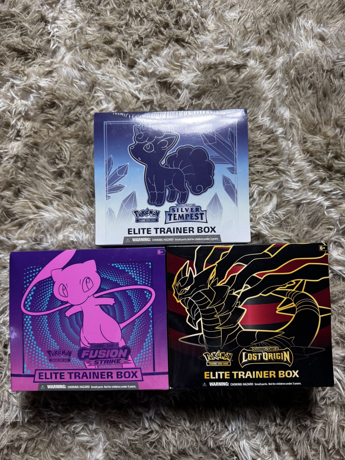 Silver Tempest Lost Origin Fusion Strike Elite Trainer Box Pokemon Cards